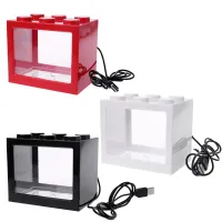 USB Mini Betta Fish Aquarium with LED Light thumbnail 2