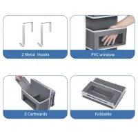 4-Pocket Over Door Hanging Organizer thumbnail 5