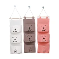 3-Pocket Wall Storage Bag Organizer thumbnail 2