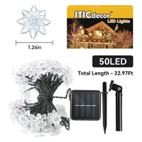 Solar Flower Fairy Lights - 50 LED thumbnail 6
