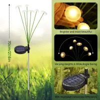 Solar Firefly Garden Stake Lights thumbnail 5