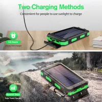 30000mAh Solar Power Bank with LED Flashlight thumbnail 4