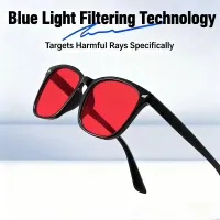 Red Lens Blue Light Blocking Glasses thumbnail 2