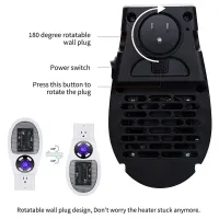 Mini Plug-in Wall Heater with Remote thumbnail 4