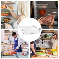 Clear Stackable Fridge Organizer Bins thumbnail 5