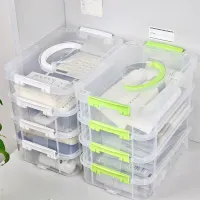 4-Tier Stackable Storage Box With Lid thumbnail 5