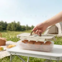 Clear Egg Storage Box Organizer thumbnail 5