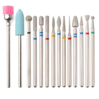 14pc Nail Drill Bit Set Gel Removal & Polishing Kit thumbnail 5