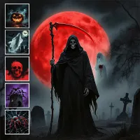 Halloween Ghost Skull USB Projector Light thumbnail 3