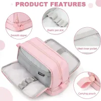 Large Capacity Pencil Case Multi-layered Compartments Handheld Pencil Pouch Student Stationery Organizer School Supplies Gift thumbnail 2