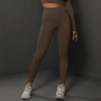 High Waist Seamless Yoga Leggings thumbnail 6