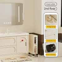 Slim Storage Cabinet with Drawers thumbnail 6