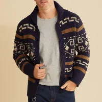 Vintage Jacquard Knit Cardigan thumbnail 5