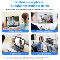HD 1080P USB Webcam with Microphone thumbnail 2