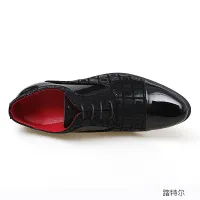 Luxury Men's High Heel Oxford Shoes thumbnail 5