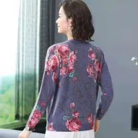 Plus Size Knitted Printed Cardigan Coat thumbnail 6