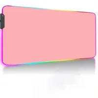 White RGB LED Gaming Mouse Pad thumbnail 3