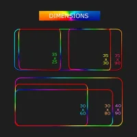 White RGB LED Gaming Mouse Pad thumbnail 6