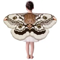 Girls Moth Butterfly Wings Cape Costume thumbnail 1