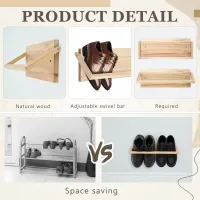 Wall Mounted Shoe Rack Organizer thumbnail 5