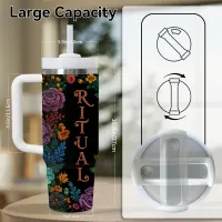 Sugar Skull Insulated Tumbler 40oz thumbnail 3