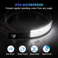 COB LED Induction Headlamp USB Rechargeable thumbnail 2