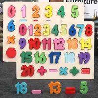 Wooden ABC & Number Puzzle for Toddlers 2-4 thumbnail 3