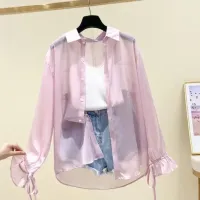 Women's Summer Chiffon Button-Up Blouse thumbnail 5