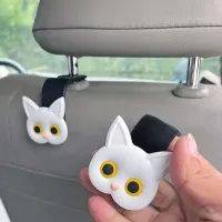 3D Cartoon Cat Car Headrest Hook thumbnail 5