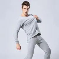Men's Thin Fleece Thermal Underwear Set thumbnail 4