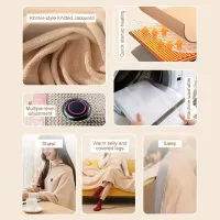 USB Heated Blanket Shawl Wrap thumbnail 5
