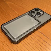 Transparent Card Bag Phone Case for iPhone thumbnail 5