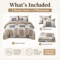 Boho Patchwork Duvet Cover Set thumbnail 6