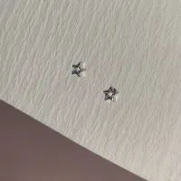 Hollow Pentagram Stud Earrings thumbnail 1