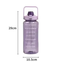 2L Straw Plastic Water Bottle thumbnail 4