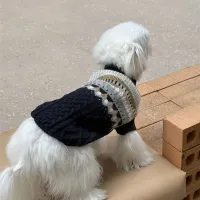 Winter Wool Knit Dog Sweater thumbnail 5