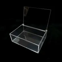 Clear Acrylic Cube Box with Lid thumbnail 5