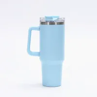 40oz Insulated Tumbler with Handle thumbnail 2