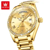 OLEVS 6747 Gold Men's Luxury Watch thumbnail 3