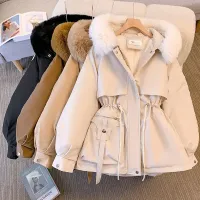 Women's Fleece Lined Down Jacket Parka thumbnail 1