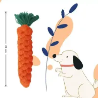 Carrot Rope Chew Toy for Puppies thumbnail 6