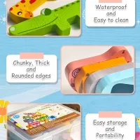 10 Pack Montessori Wooden Animal Blocks thumbnail 3
