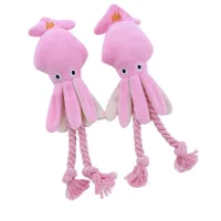 Octopus Squeaky Plush Dog Chew Toy thumbnail 5