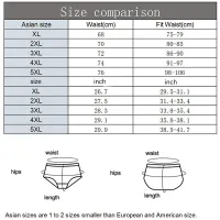 Men's Cotton Breathable Briefs 4-Pack XL-5XL thumbnail 6