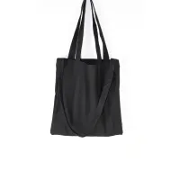 Large Black Canvas Student Handbag thumbnail 6