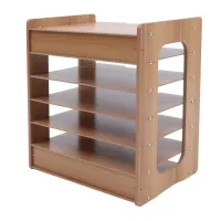 7-Tier Wood Office Paper Organizer thumbnail 5