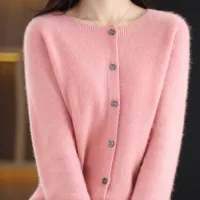 Women's Merino Wool Knitted Cardigan thumbnail 5