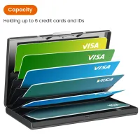 Slim Metal RFID Card Holder Wallet thumbnail 3