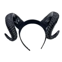 Black Demon Horn Cosplay Headdress thumbnail 5
