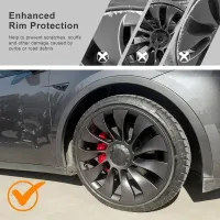 Tesla Model Y 21" Wheel Hub Protectors thumbnail 4